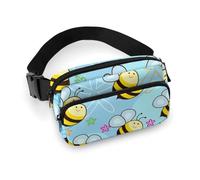 Flying Bees - Riñonera cruzada de moda, ajustable, duradera, para hombres y mujeres