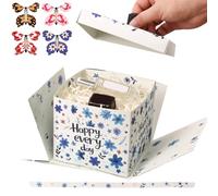 Flying Butterfly Box, Exploding Butterfly Birthday Box, Funny Butterfly Parties Present Box, Delicate Surprise Birthday Box for Family, Friends, Lovers Exploding Butterfly Box