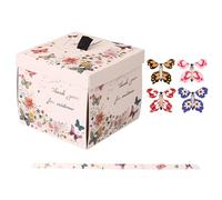 Flying Butterfly Box Paper 14,5 x 14,5 x 12,7 cm, Exploding Birthday Present Box Funny Party Sorprise Decorative Gift Boxes for Holiday, Celebration, Event