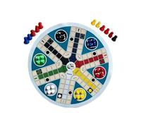 Flying Chess Board Game - Six Player Battle Entertainment, Double Dice Strategy Activity | Foldable PVC ABS Educational Toy, Waterproof Portable Family Interaction Set, Classroom Camping Picnic Holida