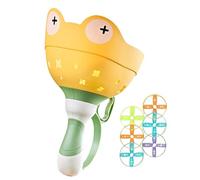 Flying Disc Catching Game, Outdoor Activity Launcher Set, Child-Safe PP Material, 14x23cm, with Storage Box, Physical Activity Theme for Kids Over 4 Years