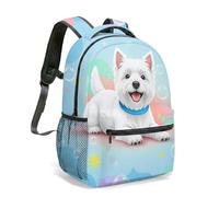 Flying Dog Pilot Drone Rider - Mochila estampada de 40,6 cm, diseño vibrante de vuelo urbano para niños, 11, L, Casual