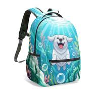 Flying Dog Pilot Drone Rider - Mochila estampada de 40,6 cm, diseño vibrante de vuelo urbano para niños, 16 (Reino Unido), L, Casual
