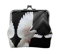 Flying Dove - Bolsa de maquillaje pequeña para bolso, mini bolsas de cosméticos portátiles, para gimnasio y uso diario, Black, Talla única, Bolsa para monedas
