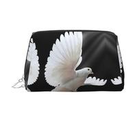 Flying Dove - Organizador de maquillaje listo para viajar, bolsa de aseo portátil para mujer, Silver, Talla única, Neceser