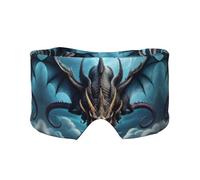 Flying Dragon - Antifaz ajustable para dormir y orejeras, diadema unisex para dormir de lado (26.8 x 4.3 pulgadas), cubierta cómoda para viajes en interiores y exteriores, para yoga