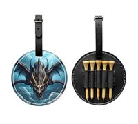 Flying Dragon - Bolsa de almacenamiento para camisetas de golf, color negro, bolsa de almacenamiento multifuncional para hombres, material de poliuretano duradero