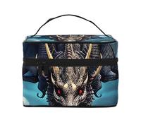 Flying Dragon - Bolsa de cosméticos de viaje, bolsa de aseo para hombres y mujeres, y adecuada para artículos de tocador cosméticos, Black, Talla única