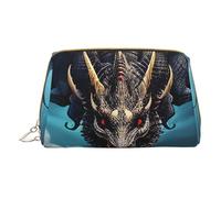 Flying Dragon - Bolsa de cosméticos portátil, bolsa de cosméticos de viaje, unisex, cierre de cremallera, adecuada para uso diario, White, Talla única