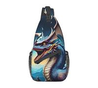 Flying Dragon - Bolsa de lona unisex para viajes, senderismo, escalada, correr, ciclismo., Dragón rugiente, Talla única