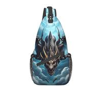 Flying Dragon - Bolsa de lona unisex para viajes, senderismo, escalada, correr, ciclismo., Dragón volador, Talla única