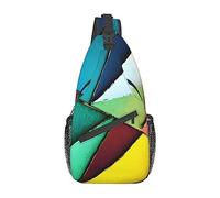 Flying Dragon - Bolsa de lona unisex para viajes, senderismo, escalada, correr, ciclismo., Paleta redonda, Talla única