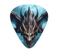 Flying Dragon - Juego de 12 púas para guitarra, incluye 3 grosores de púas para guitarras acústicas, ukeleles y más.
