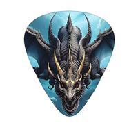 Flying Dragon - Púas de guitarra resistentes al desgaste, finas, medianas, pesadas, 12 púas de guitarra, adecuadas para guitarra, bajo, guitarra eléctrica, ukelele,