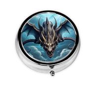 Flying Dragona - Caja de medicina pequeña de tres compartimentos que se puede colocar en tu bolsillo o bolso y puede almacenar vitaminas.