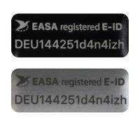 Flying-Drone Matrícula Dron e-ID Placa Pegatina Aluminio 20x8mm para DJI