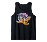 Flying Duck Moon Night Bird Cute Duck Graphics Camiseta sin Mangas