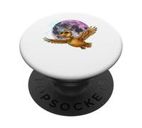 Flying Duck Moon Night Bird Cute Duck Graphics PopSockets PopGrip Adhesivo