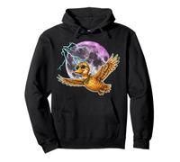 Flying Duck Moon Night Bird Cute Duck Graphics Sudadera con Capucha