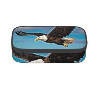 Flying Eagle Print - Estuche grande de almacenamiento para lápices, organizador de papelería, escuela, universidad, negocios, viajes
