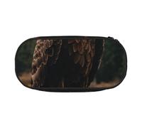 Flying Eagle Print - Estuche reutilizable para lápices y artículos de aseo de fácil acceso para estudiantes escolares, Black, Talla única, Organizador de bolsas