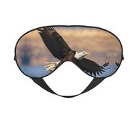 Flying Eagle Print - Máscara de dormir unisex de doble cara, ideal para dormir profundamente y cuidado de la piel