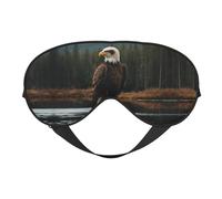 Flying Eagle Print - Máscara de dormir unisex de doble cara, ideal para dormir profundamente y cuidado de la piel
