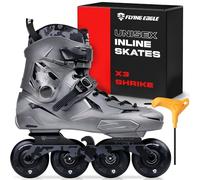Flying Eagle X3 Shrike Freeskates - Patines en línea agresivos para hombres, patines en línea para adultos, zapatos de patinaje para exteriores, patines para adultos, color gris, talla de hombre: 9.5