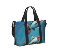 Flying Fish in The Ocean - Bolsa de mano de viaje, portátil, plegable, para fin de semana, viajes, gimnasio, vacaciones