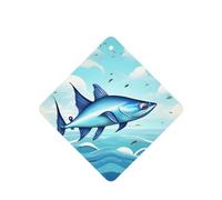 Flying Fish In The Oceans - Ambientador para coche, 10 piezas, hojas aromáticas, accesorios para colgar el coche con cuerdas para decoración