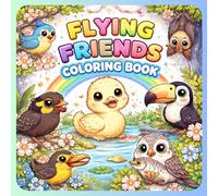 Flying Friends Coloring Book