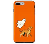 Flying Ghost Walking Afghan Hound Dog - Perro Mamá Papá Mascota Carcasa para iPhone 7 Plus/8 Plus