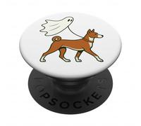 Flying Ghost Walking Belgian Malinois - Perro Mamá Papá Mascota PopSockets PopGrip Adhesivo