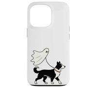 Flying Ghost Walking Border Collie, Perro, mamá, papá y Mascota Carcasa para iPhone 13 Pro
