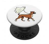 Flying Ghost Walking Boxer Dog - Dog Mom Dad Pet PopSockets PopGrip Adhesivo