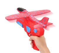 Flying Glider Planes - Foam Launching Toy, Airplane Game with Construction, Kids Entertainment, Fun Accessory, Outdoor Play for Enjoying Backyard Birthday Summer Camping Beach Park Holiday Parties