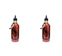 Flying Goose Salsa de chile, Sriracha «BLACKOUT», muy picante - 1 x 520 g (Paquete de 2)