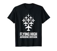 Flying High Airborne Division Fighter Jet Pride Camiseta