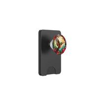 Flying Hummingbird with Colorful Feathers Cute Wild Flower PopSockets PopWallet para MagSafe