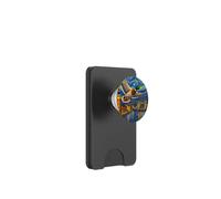 Flying Immigrant Mallard Duck in The Starry Night Painting PopSockets PopWallet para MagSafe