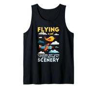 Flying is Just Walking but with Way Better Scenery Camiseta sin Mangas