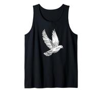 Flying Lonesome Paloma Paloma Amante de los Pájaros Regalo Hombres Mujeres Niños Camiseta sin Mangas