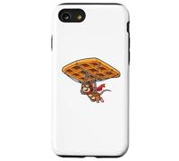 Flying Mouse Pilot Waffle Sweet Design Carcasa para iPhone SE (2020) / 7/8