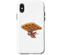 Flying Mouse Pilot Waffle Sweet Design Carcasa para iPhone X/XS