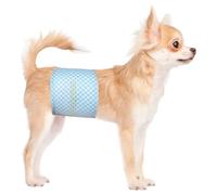 Flying Paws Bandas Desechables para el Vientre para Perros machos, con indicador de Humedad, pañales súper absorbentes y Suaves para Perros machos (L, 20)