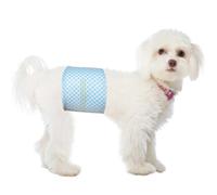 Flying Paws Bandas Desechables para el Vientre para Perros machos, pañales para Cachorros machos con indicador de Humedad, pañales Suaves súper absorbentes para Perros machos, S, 40 Unidades