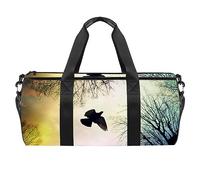 Flying Peace Dove Bird Sports Gym Bag Fitness Workout Duffel Bag Travel Bag Tote Bag Tote Equipment Bag for Women Men, multicolor, 17.7x9x9 inch