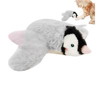 Flying Penguin Cat Toy, Chirping USB Rechargeable Plush Bird, Interactive Kitten Plaything with Intelligent Sensing and Automatic Flapping Wings for Bored Cats, Study Room