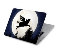 Flying Pig Full Moon Night Funda Carcasa Case para MacBook Pro 14 M1-M5 A2442 A2779 A2992 A2918 A3112 A3185 A3401 A3434 A3112