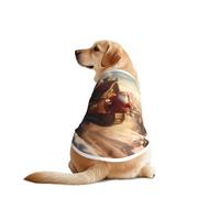 Flying Santa - Camisetas para mascotas, ropa para perros grandes y medianos, camisas cómodas para perros, perfectas para el uso diario